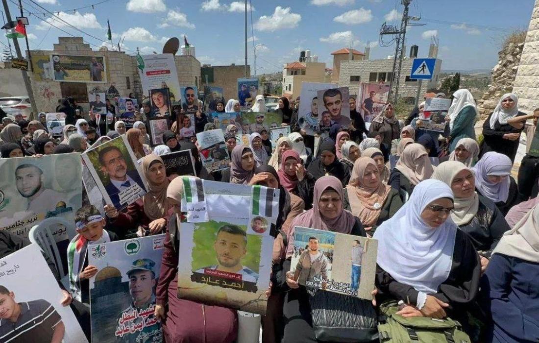وقفة في جنين لاسترداد جثمان الشهيد الشيخ خضر عدنان